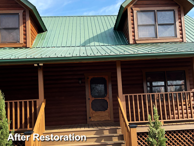 Log home restoration in Cherryville, NC