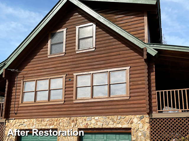 Log home restoration in Cherryville, NC