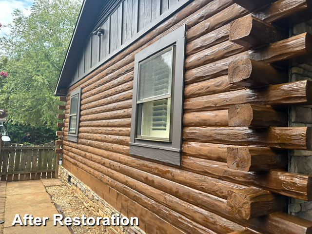 Log home restoration in Cornelius, NC