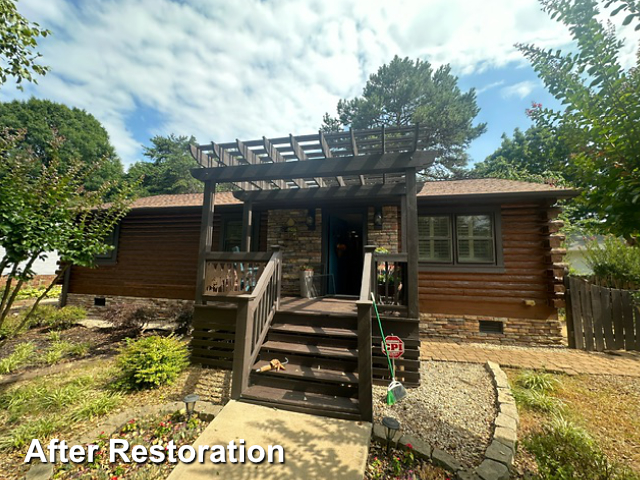 Log home restoration in Cornelius, NC