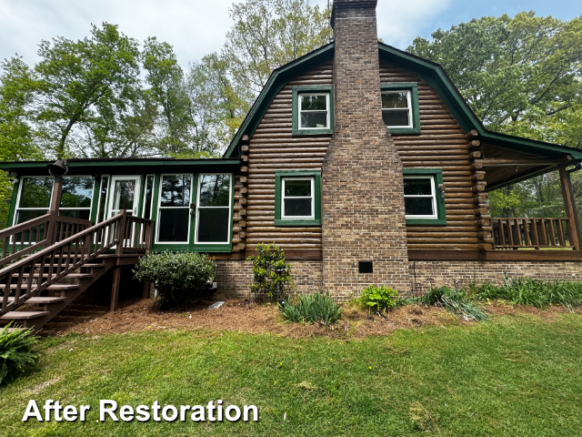 Log home restoration in Elizabethtown, NC