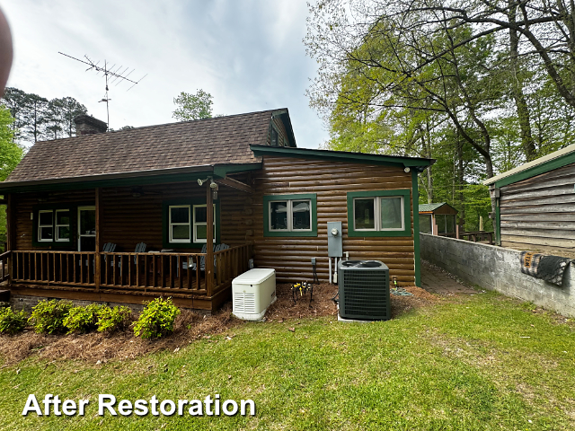 Log home restoration in Elizabethtown, NC