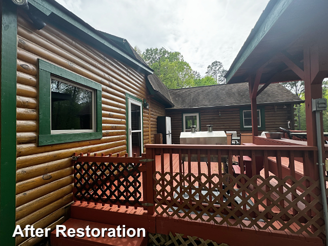 Log home restoration in Elizabethtown, NC