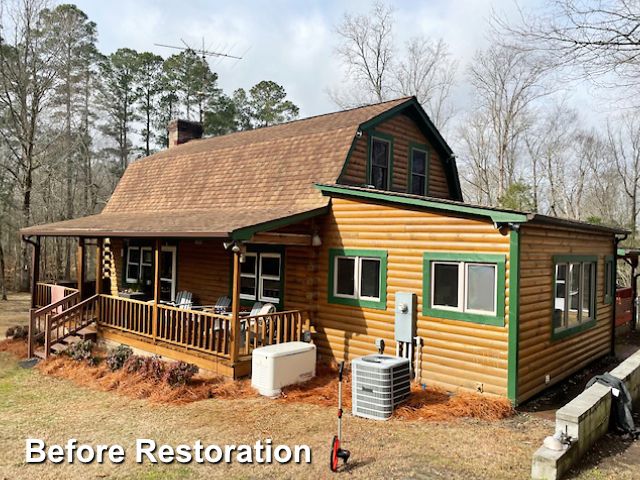 Log home restoration in Elizabethtown, NC