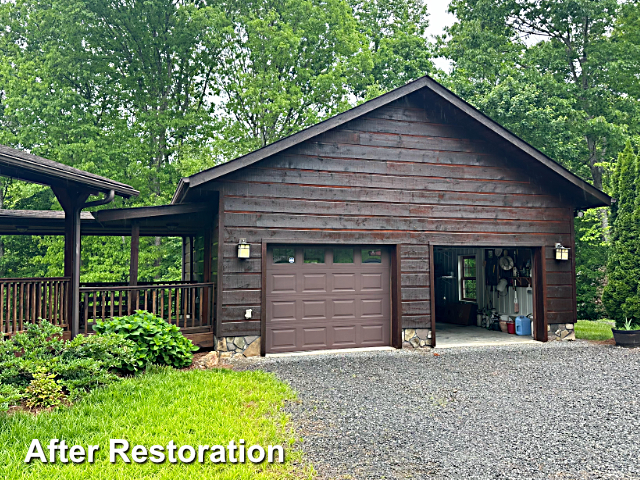 Log home restoration in Elkin, NC