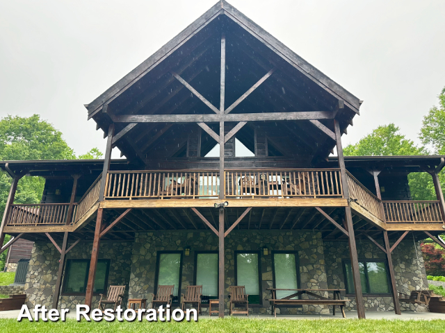 Log home restoration in Elkin, NC