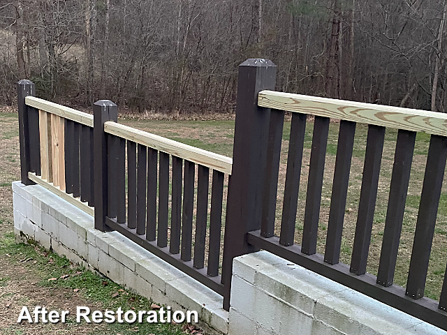 Log home restoration in Elon, NC