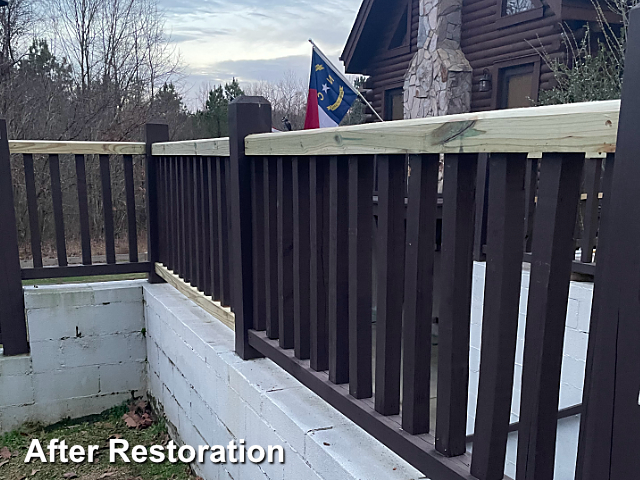 Log home restoration in Elon, NC