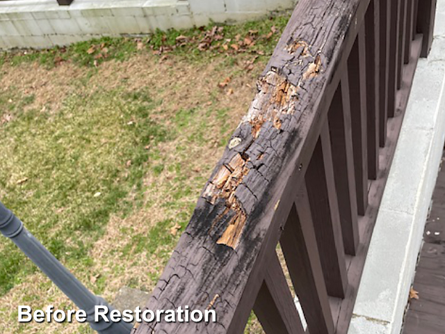 Log home restoration in Elon, NC