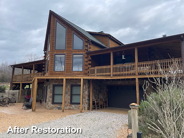 Log home restoration in Enfield, NC