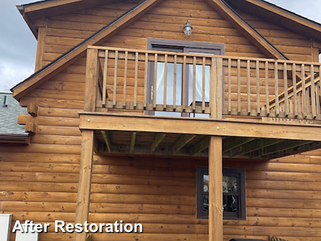 Log home restoration in Enfield, NC