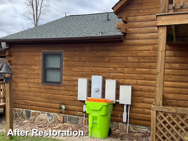 Log home restoration in Enfield, NC