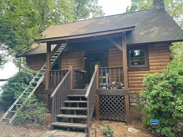 Log home restoration in Fancy Gap, VA