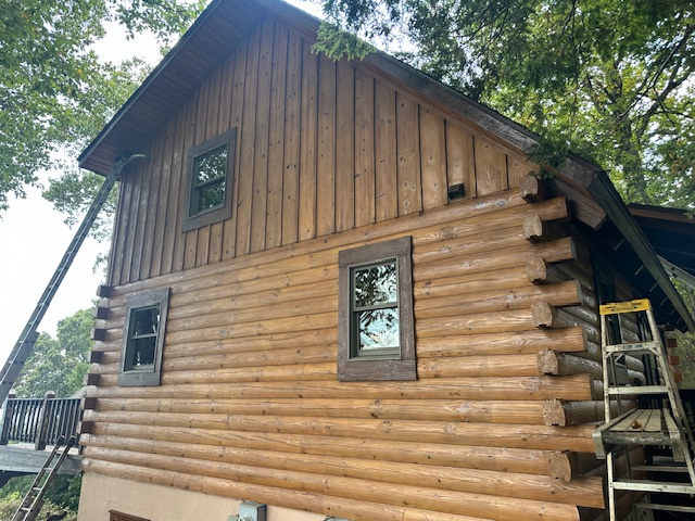 Log home restoration in Fancy Gap, VA