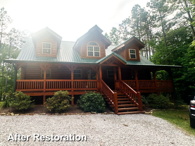 Log home restoration in Ford, VA