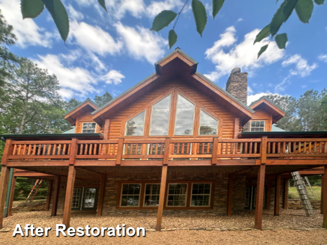 Log home restoration in Ford, VA