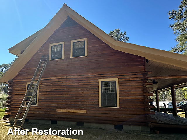 Log home restoration in Gibson, NC