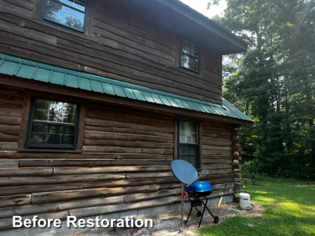 Log home restoration in Gibson, NC