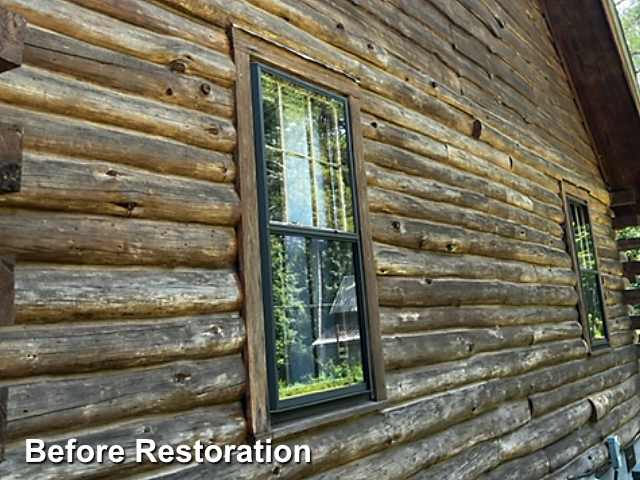 Log home restoration in Gibson, NC