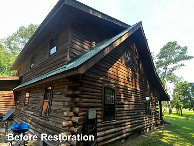 Log home restoration in Gibson, NC