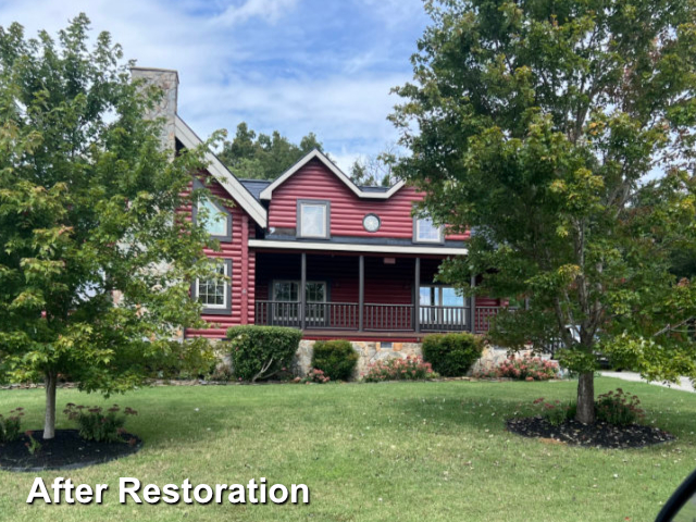 Log home restoration in Graham, NC