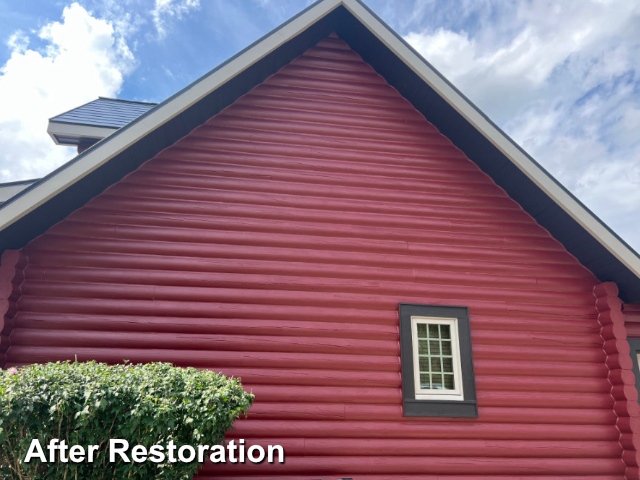 Log home restoration in Graham, NC