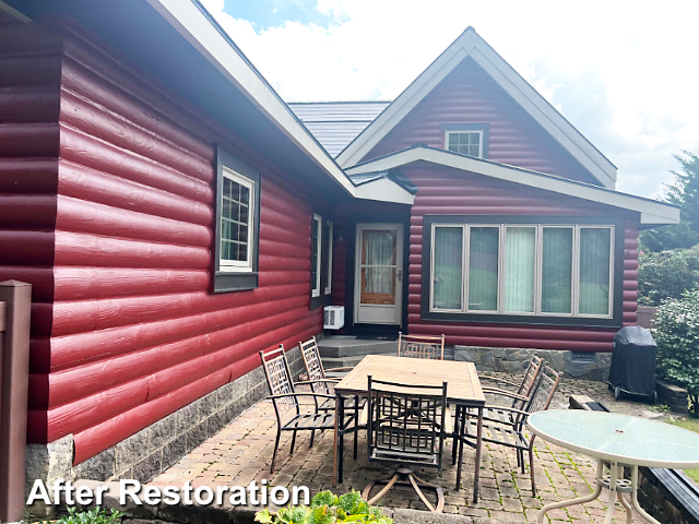 Log home restoration in Graham, NC