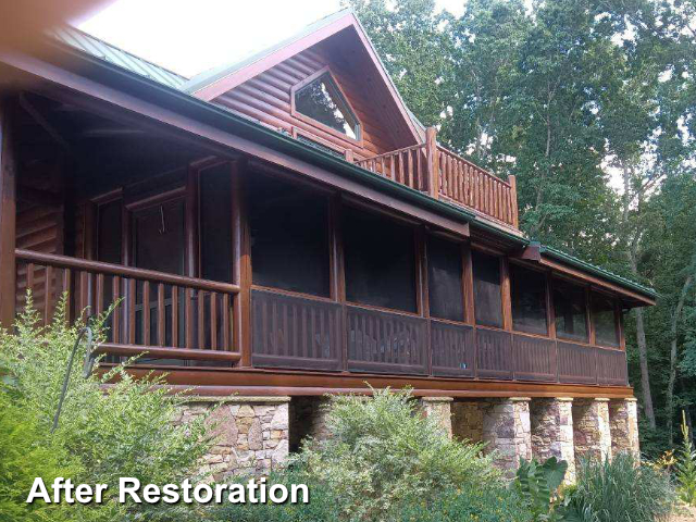 Log home restoration in Greensboro, NC