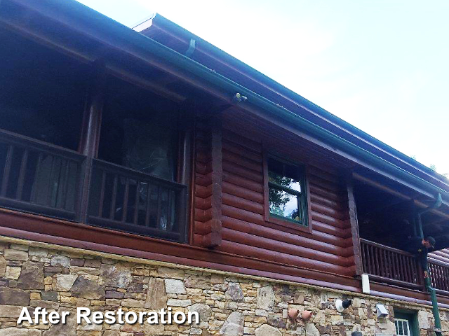 Log home restoration in Greensboro, NC