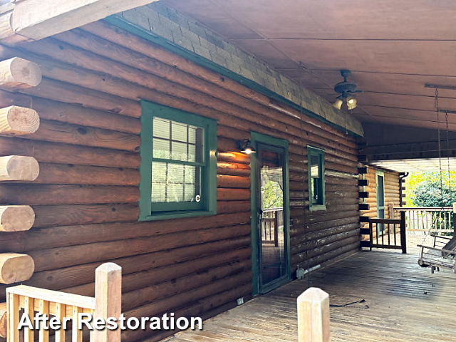 Log home restoration in Haw River, NC