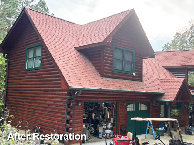 Log home restoration in Henrico, NC