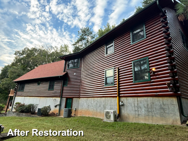 Log home restoration in Henrico, NC