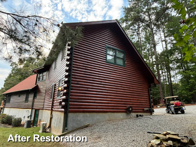 Log home restoration in Henrico, NC