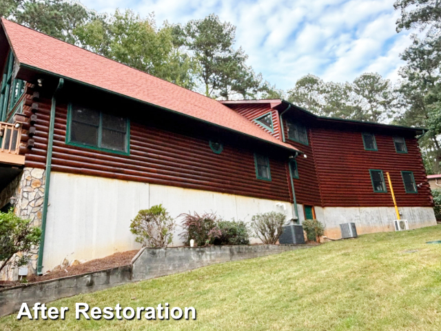 Log home restoration in Henrico, NC