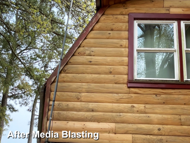 Log home restoration in Hertford, NC