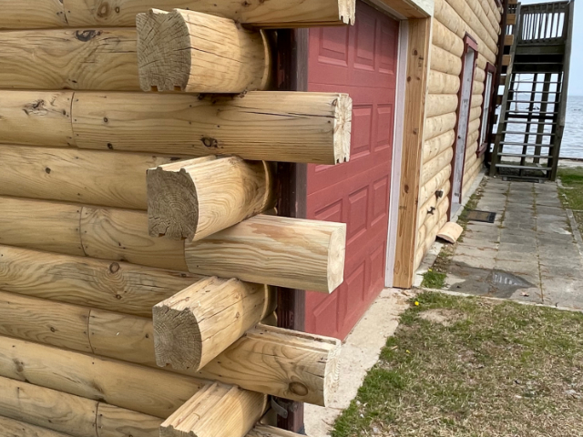 Log home restoration in Hertford, NC