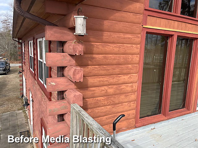 Log home restoration in Hertford, NC