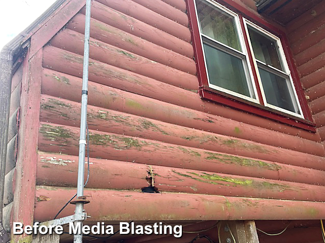 Log home restoration in Hertford, NC