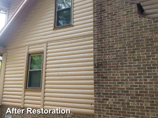 Log home restoration in Hubert, NC