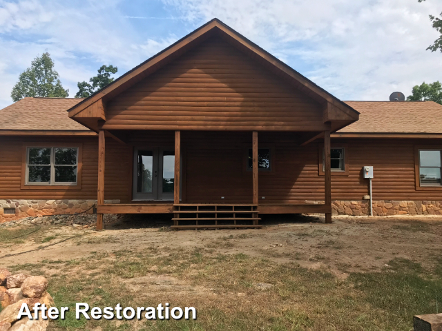 Log home restoration in Huddleston, VA