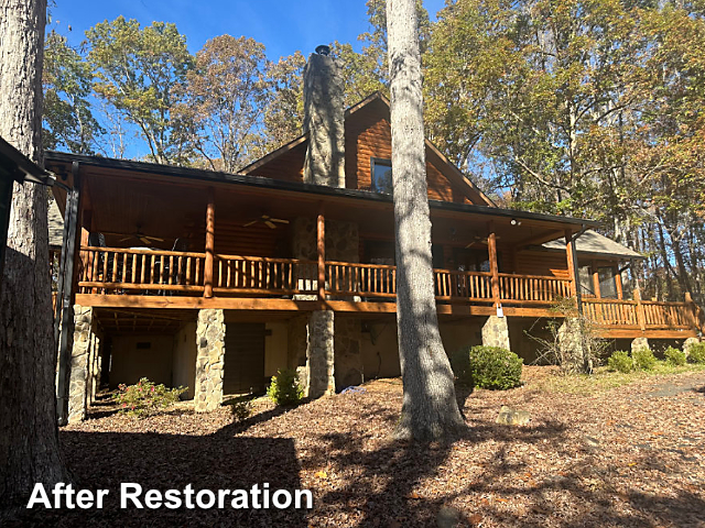 Log home restoration in Iron Station, NC