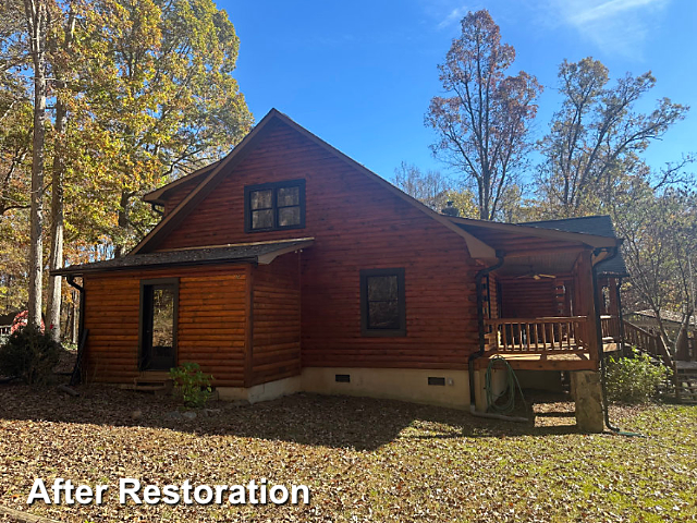 Log home restoration in Iron Station, NC