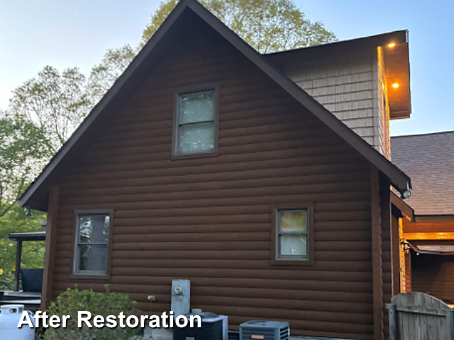 Log home restoration in Kenly, NC