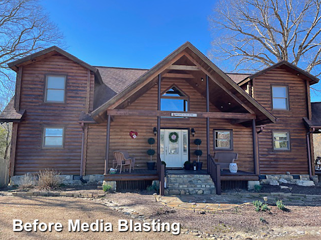 Log home restoration in Kenly, NC