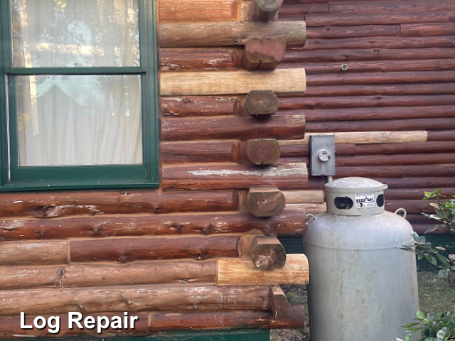 Log home restoration in Kill Devil Hills, NC