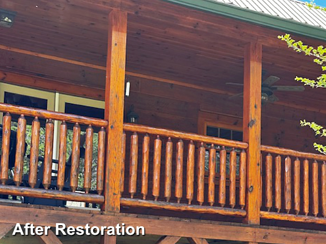 Log home restoration in Lake Toxaway, NC