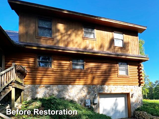 Log home restoration in Lake Waccamaw, NC