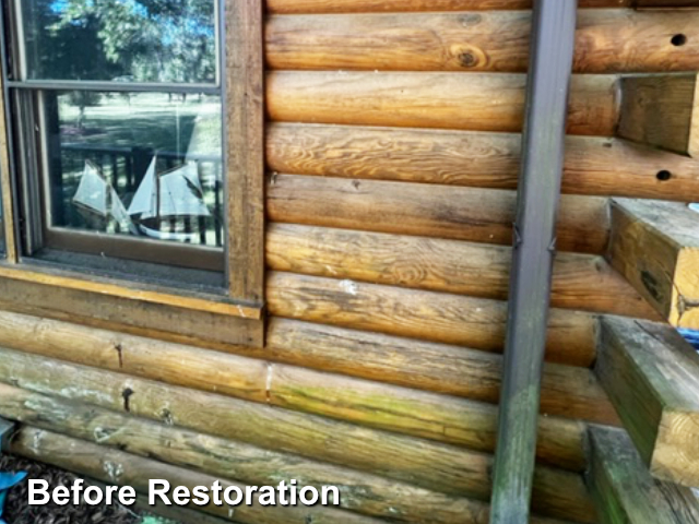 Log home restoration in Lake Waccamaw, NC