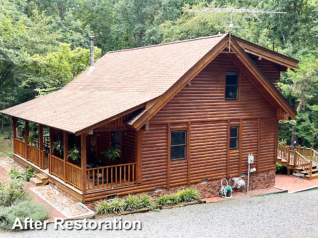 Log home restoration in Liberty, NC