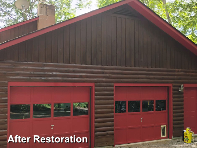 Log home restoration in Linville, NC